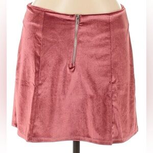 NWT Lezat Women’s Pink Velvet Micro Mini Skirt
